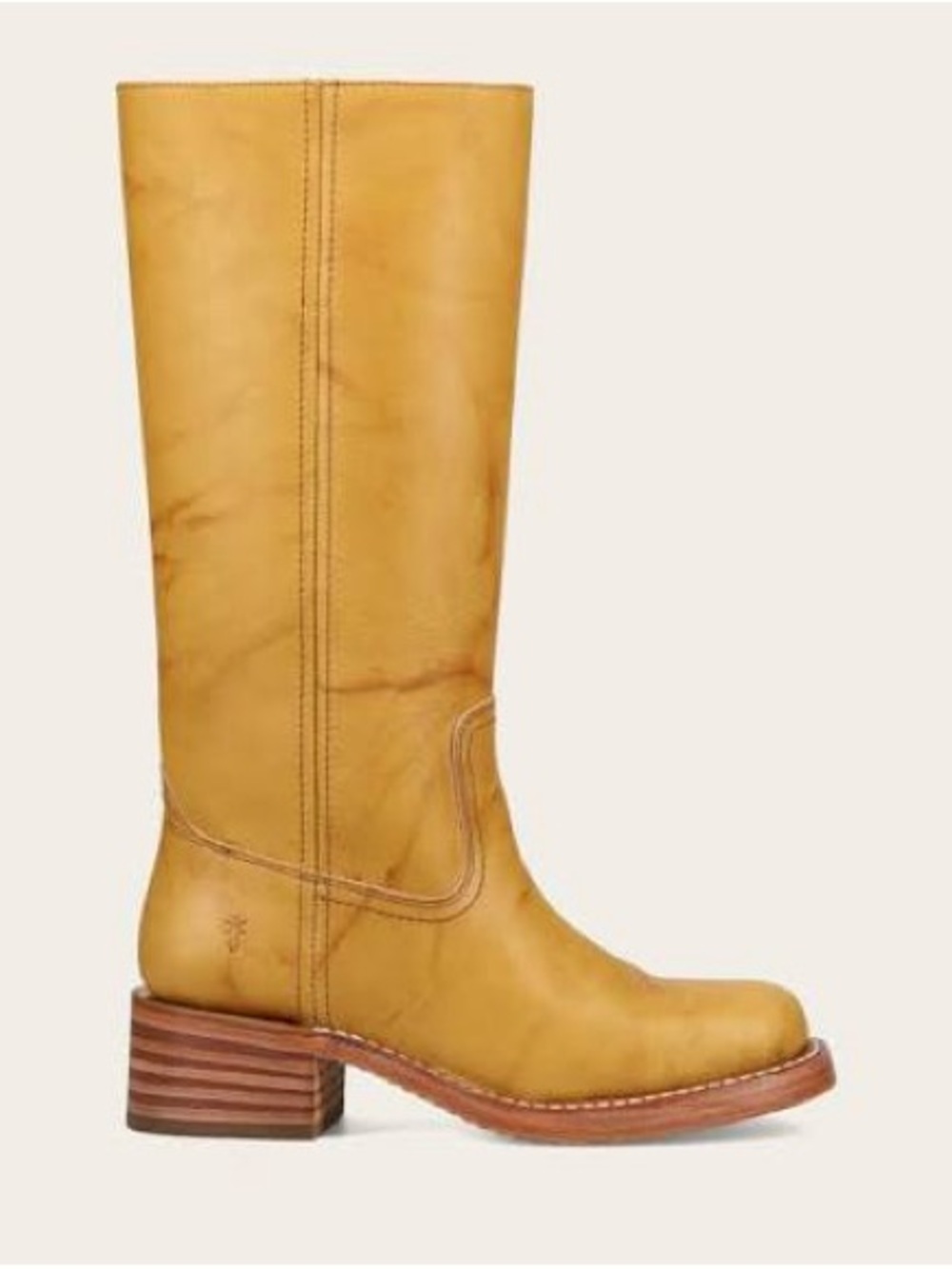 NEW FRYE Campus 14L Boots in Banana Sz: 10 Genuine Leather Tall Boots - Picture 15 of 15